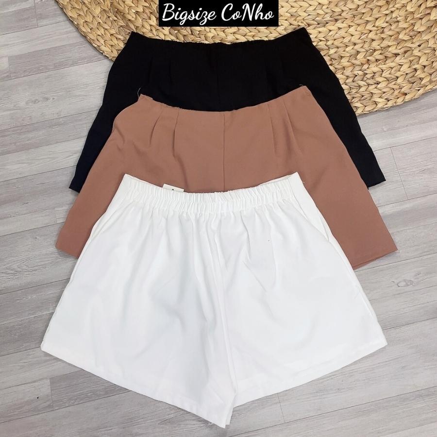 Combo 2 quần đùi xếp ly bigsize nữ QDXL