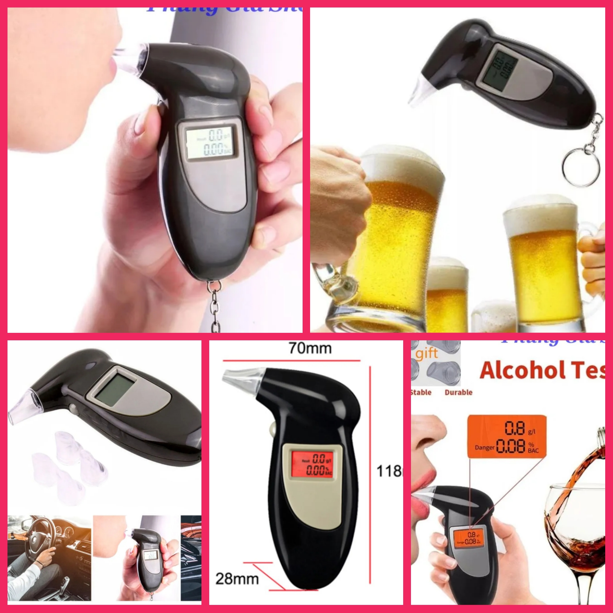 1 CÁI MÁY ĐO NỒNG ĐỘ CỒN HƠI THỞ KHI LÁI AN TOÀN NHỎ GỌN TIỆN DỤNG MẪU MỚI HÀNG CHẤT LƯỢNG