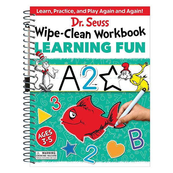 Dr. Seuss Wipe-Clean Workbook: Learning Fun: Activity Workbook For Ages 3-5 (Dr. Seuss Workbooks)