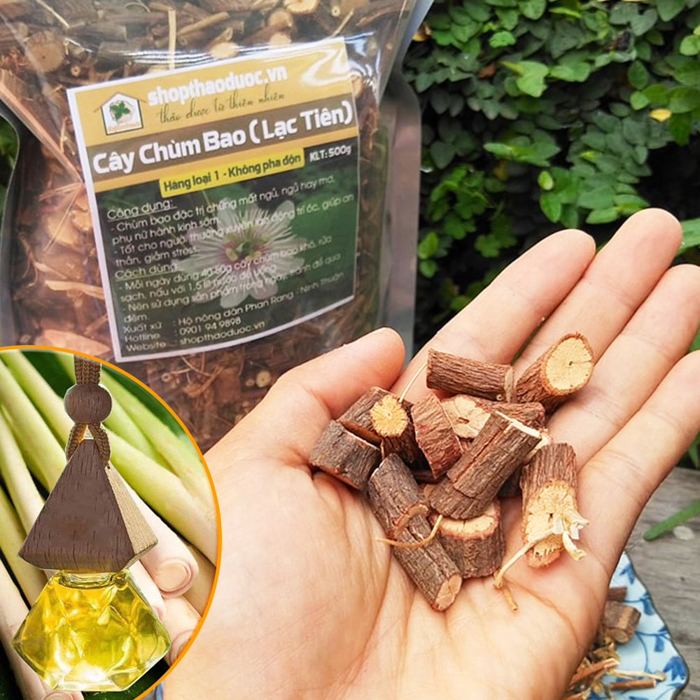 Combo 1kg cây chùm bao - lạc tiên sấy khô - thích hợp dùng cho người hay bị mất ngủ, khó ngủ