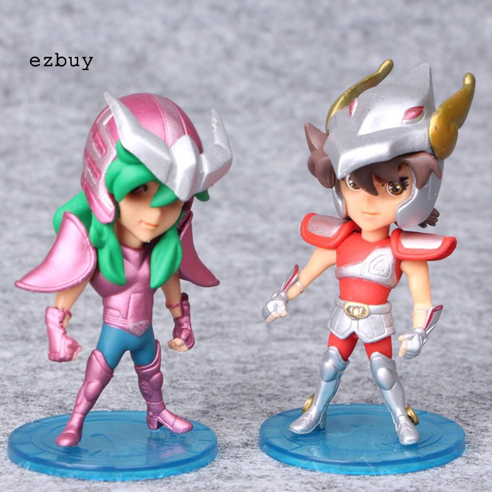 【EY】5Pcs/Set Mini PVC Anime Saint Seiya Myth Action Figures Model Toys Collectible