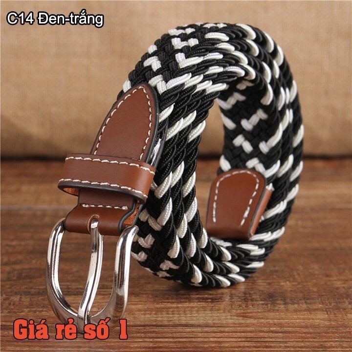 Thắt lưng nữ vải dù co giãn bản 2,5 cm- nhóm màu hoạ tiết