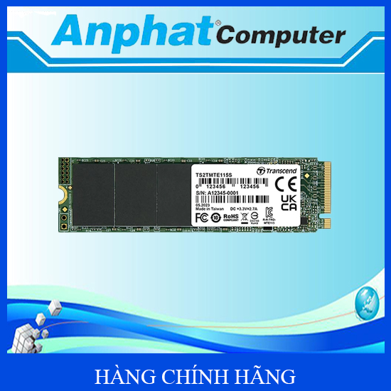 Ổ cứng SSD Transcend PCle 115S Gen 3x4 500GB M.2 NVMe - Hàng chính hãng