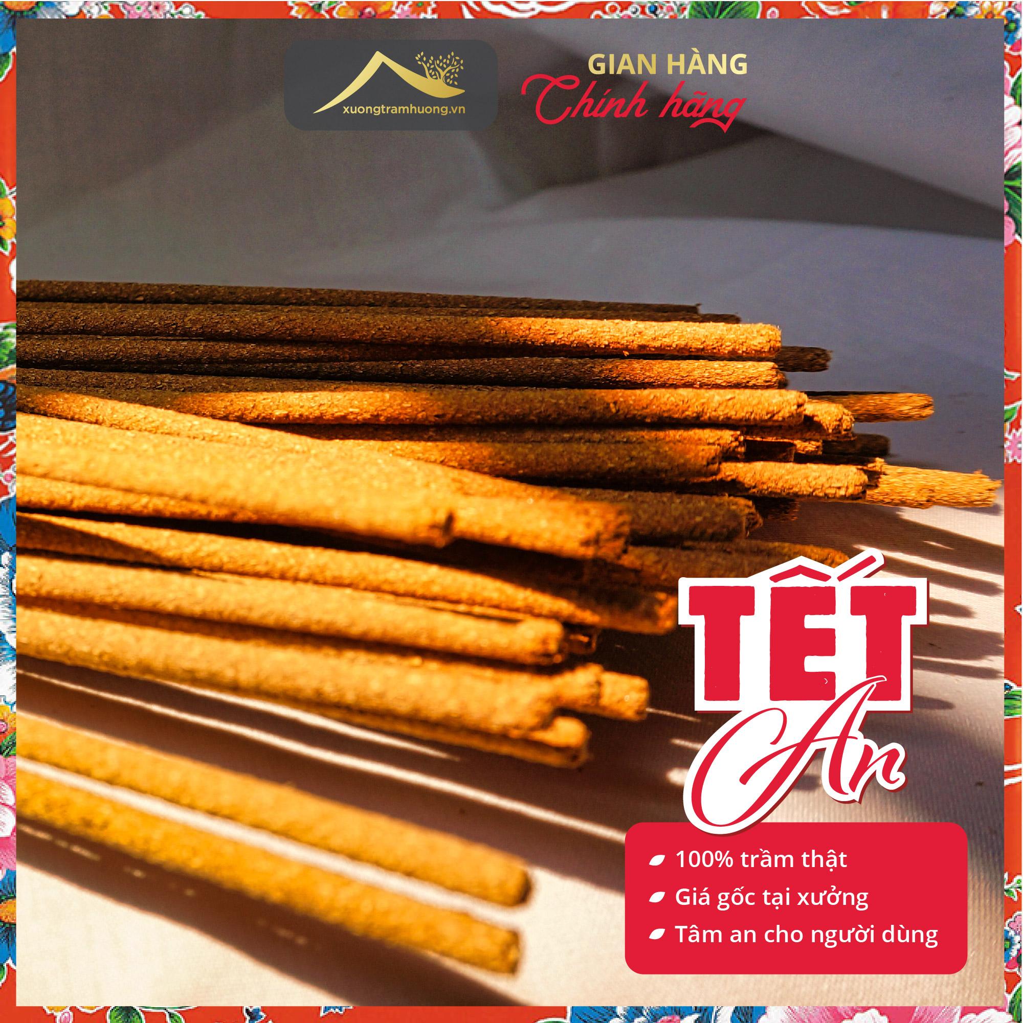 "Nhang Trầm Hương Thượng Hạng 100% Trầm  Kiến Xưởng Trầm Hương Thu Hút Tài Lộc Lễ Tết Thờ cúng Gia Tiên"