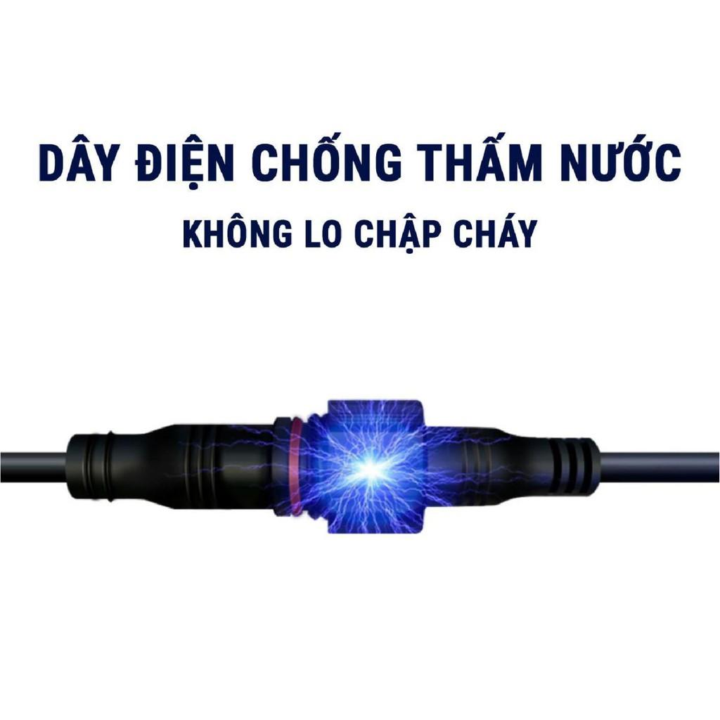 Dây nối dài cho đèn năng lượng mặt trời dài 5m chân kim 2 chấu