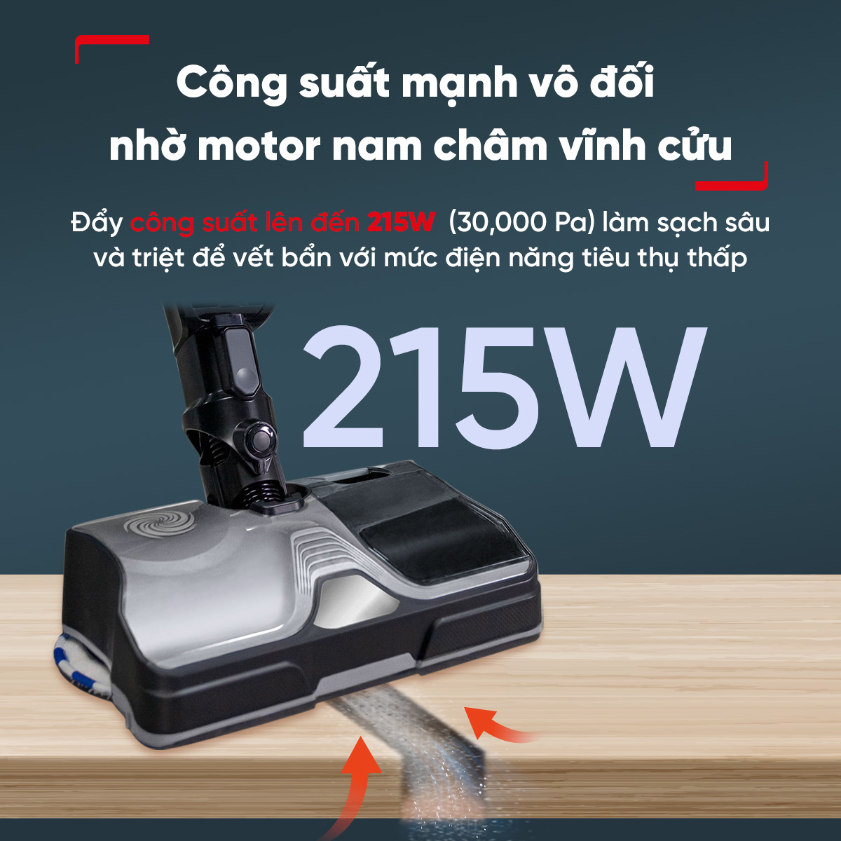 Máy hút bụi & lau sàn không dây Tefal X-Combo GF3039KO - Hàng chính hãng