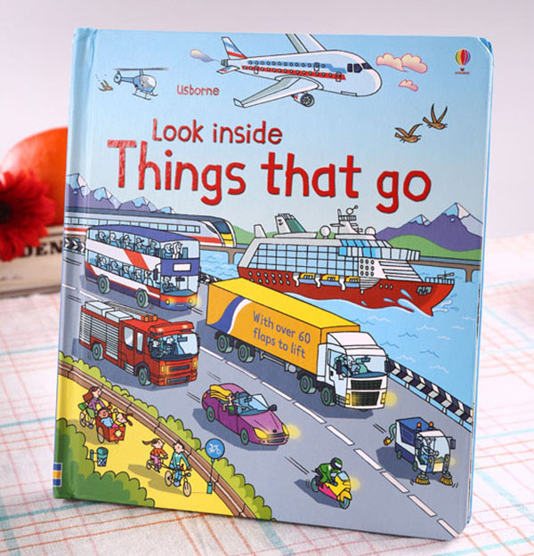 Sách tương tác tiếng Anh - Usborne Look inside things that go