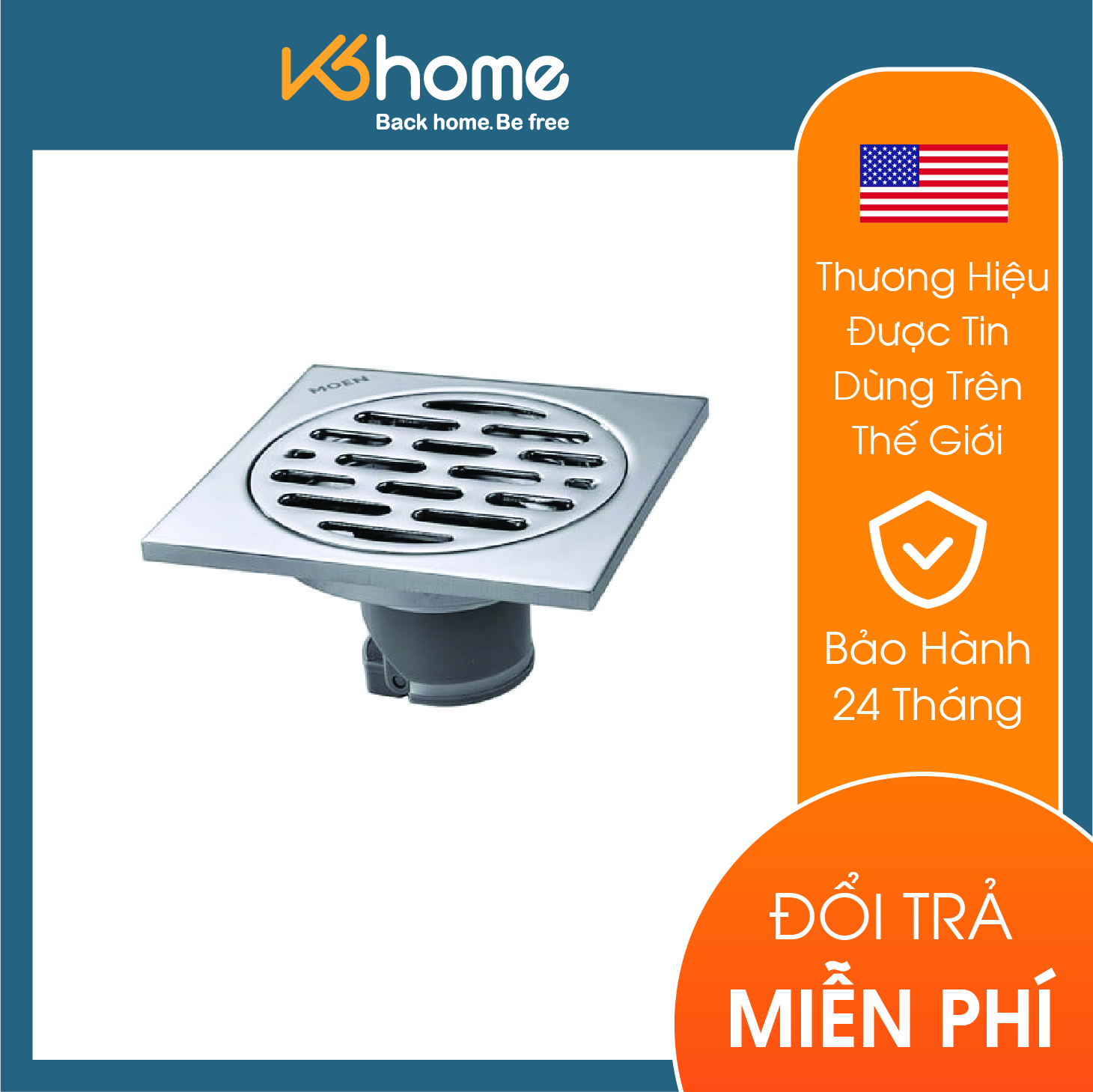 Ga thoát sàn chống hôi Moen - 3956