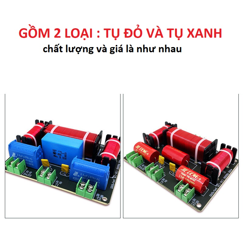 MẠCH PHÂN TẦN 3 LOA WEAH320 - LẮP 1 BASS 2 TRÉP KHÔNG CẦN HÀN DÂY (GIÁ 1 CÁI) - PHÂN TẦN BASS 25 30 40