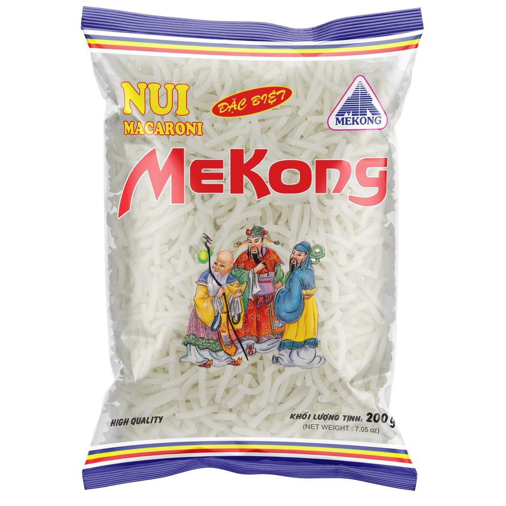 Nui ống nhỏ / nui tâm/ nui cho em bé - màu trắng - Gói 200g