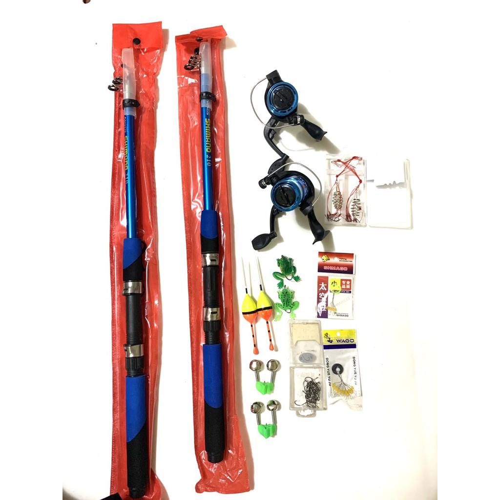 COMBO CẦN CÂU CÁ 2 CẦN 2 MÁY VÀ ĐỦ PHỤ KIỆN  COMBO CẦN CÂU 2 CẦN 2 MÁY