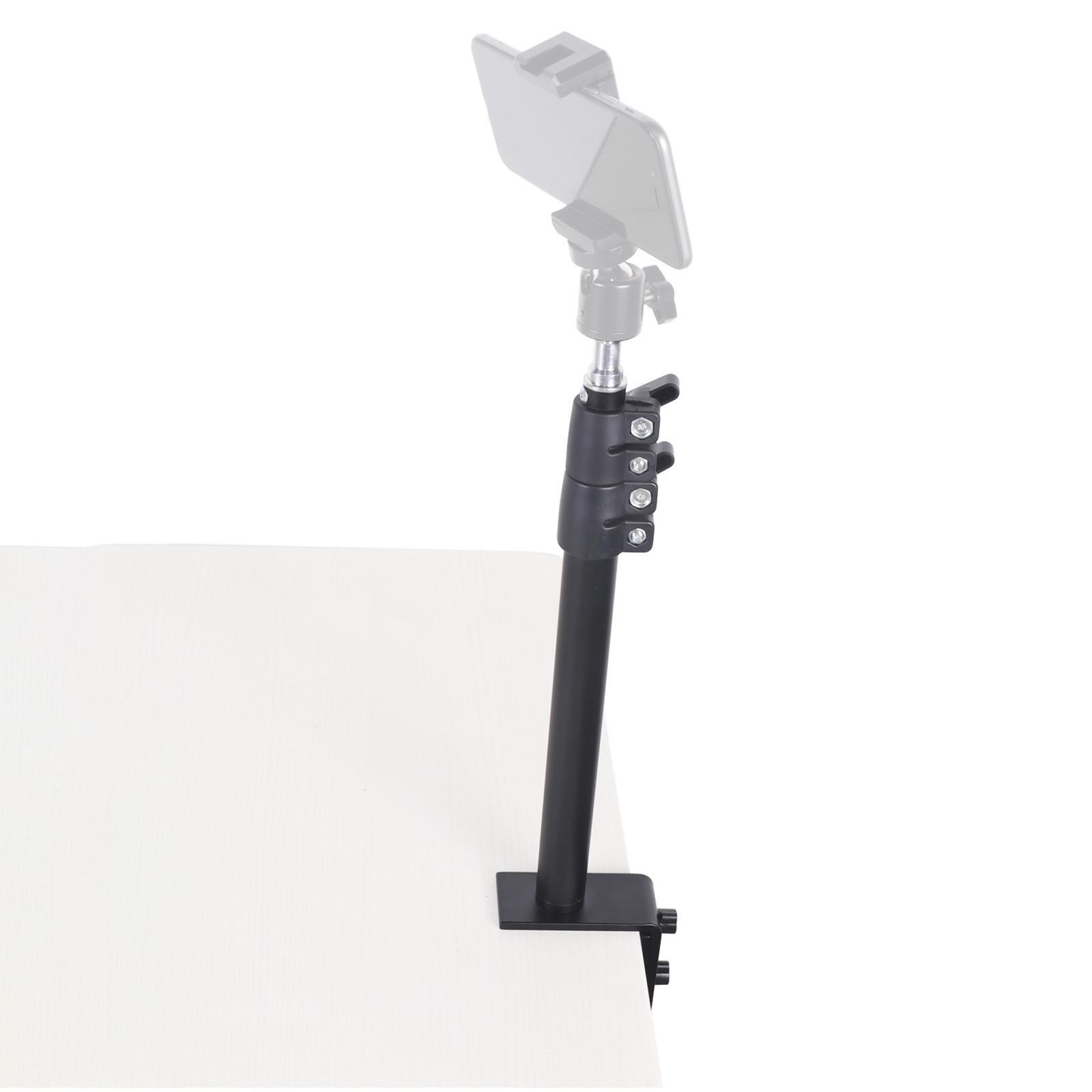 Desk Mount Stand Tabletop L clamp Mounting Adjustable Table Stand Aluminum for DSLR Camera light Panel Light Mic