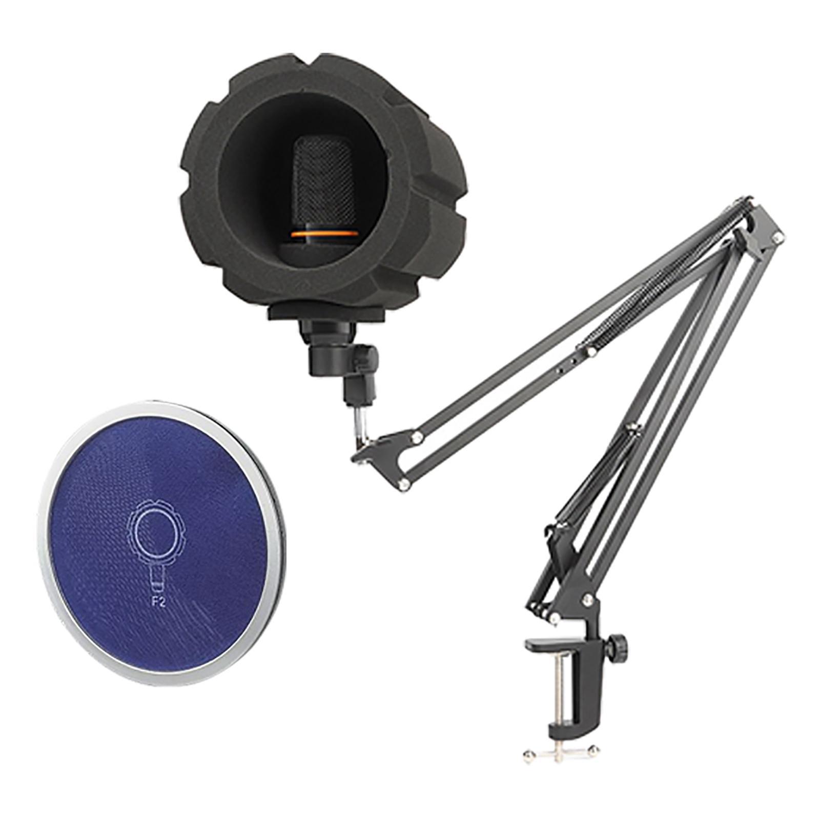 F2 Microphone Screen Acoustic Filter Sponge, Wind Screen Foam Cover for Recording Isolation Shield to Filter Vocal