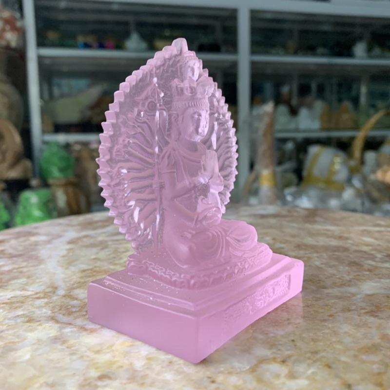 Phật Nghìn Mắt, Nghìn Tay; Phật Chuẩn Đề Ngọc Lưu Ly - cao 9.5cm
