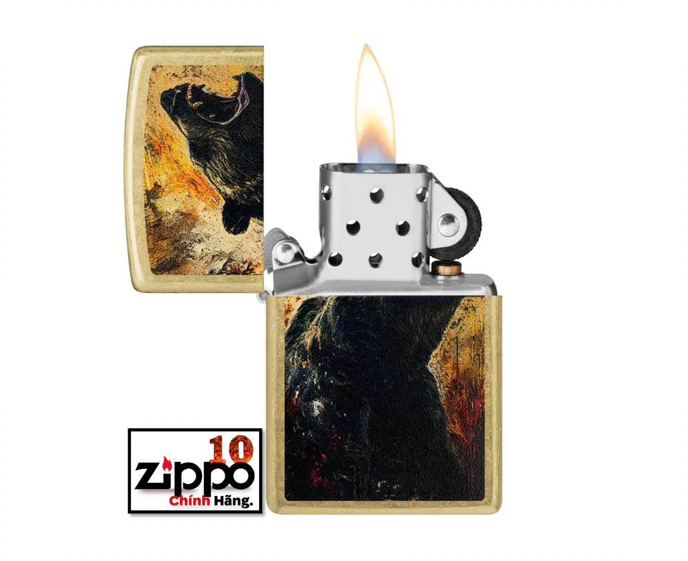 Bật lửa Zippo 46695 Grizzly Roar Design - Chính hãng 100%