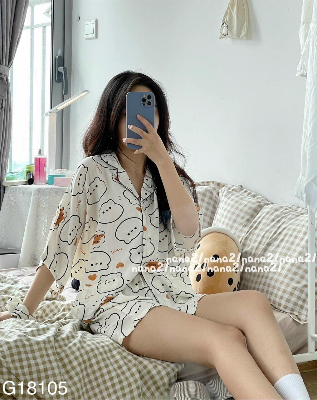 BỘ ĐỒ NGỦ HÌNH GẤU CUTE