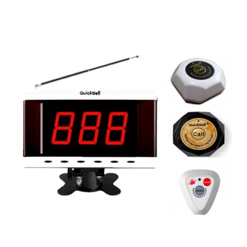 Bộ chuông gọi phục vụ không dây Quickbell S632 cho nhà hàng, quán cà phê...