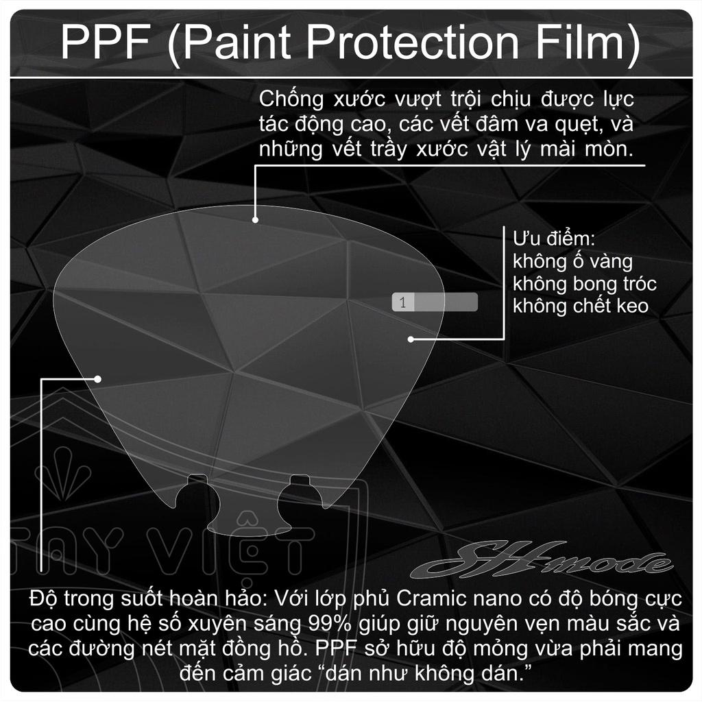 PPF SH mode bảo vệ mặt đồng hồ xe Sh mode PPF chống trầy mặt đồng hồ xe SH mode