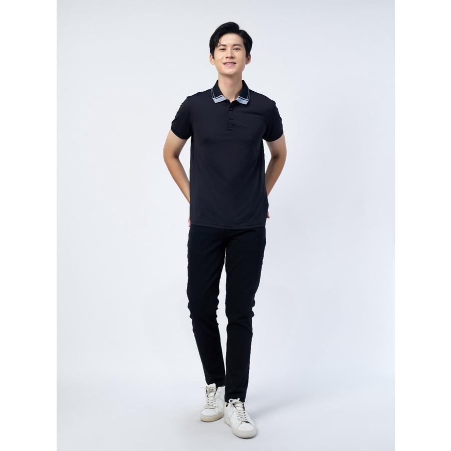 OWEN - Áo polo nam Owen chất thun lạnh màu đen 220351 - Áo thun ngắn tay có cổ nam