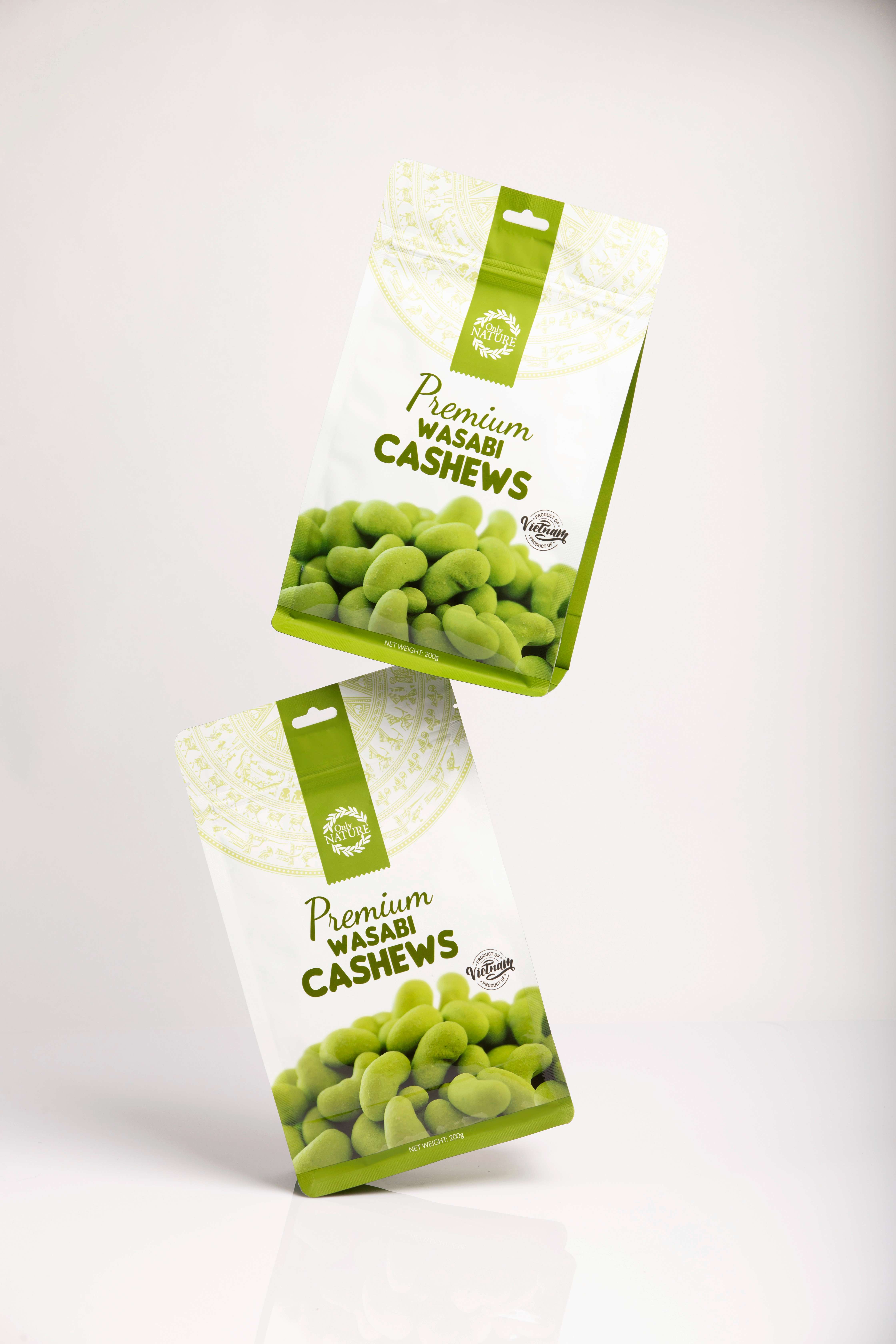Hạt Điều Wasabi Only Nature 200gr / Túi Hàng Việt Nam Xuất Khẩu