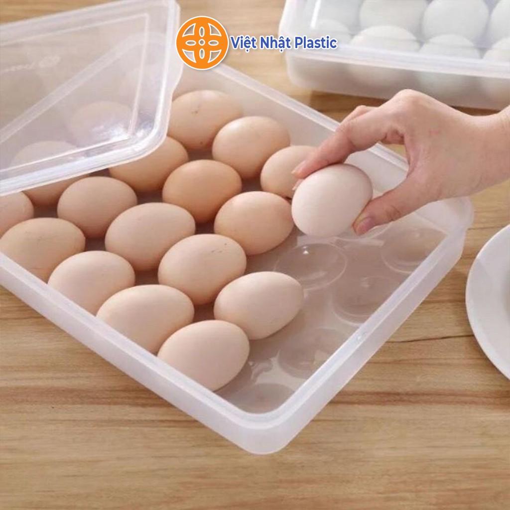 KHAY ĐỰNG TRỨNG 24 NGĂN CÓ NẮP ĐẶT TỦ LẠNH