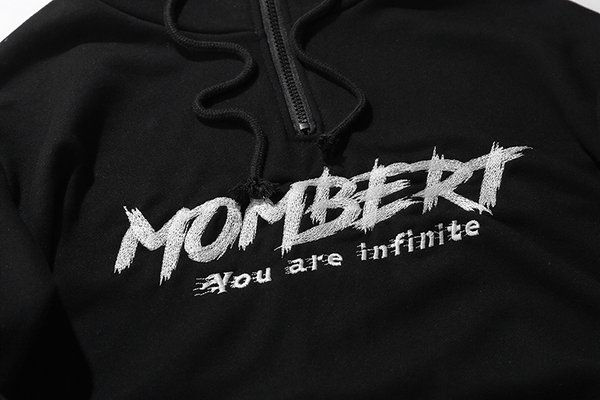 Áo Hoodie Unisex Mombert Tay Sọc Trắng AHDT617