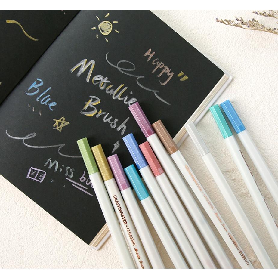 RY DIY- BÚT GRAPHMASTER ngòi mềm Brush nhiều màu, bút trang trí sổ Bullet Journal, viết thư pháp