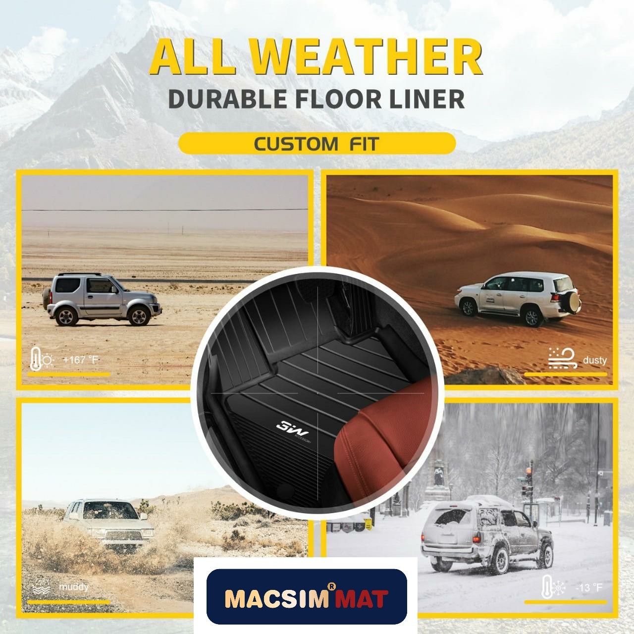 Thảm lót sàn xe ô tô dành cho BMW X3 2010 - 2018 Nhãn hiệu Macsim 3W chất liệu nhựa TPE đúc khuôn cao cấp - màu đen