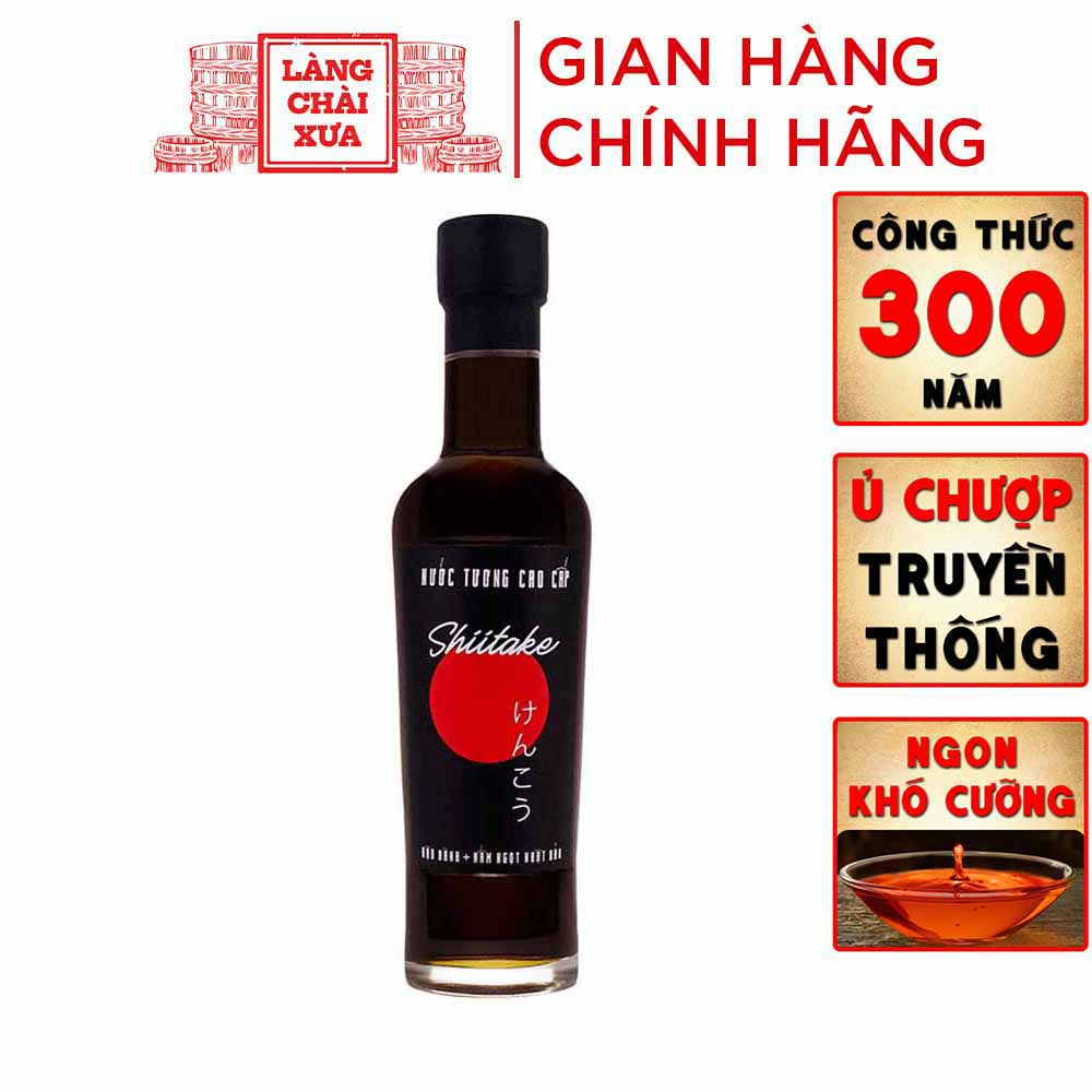 Đặc Sản Phan Thiết - Nước Tương Cao Cấp Shiitake Chai 250 Ml Có Thành Phần Chính Từ Đậu Nành Và Nấm Ngọt Shiitake Nhật Bản