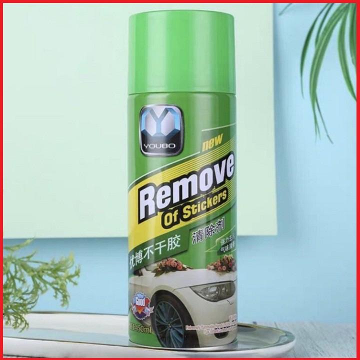 Bình Xịt Tẩy Keo Băng Dính Remover - Làm sạch vết băng dính keo dán mọi bề mặt, làm sạch vết sơn, keo dính trên xe ô tô