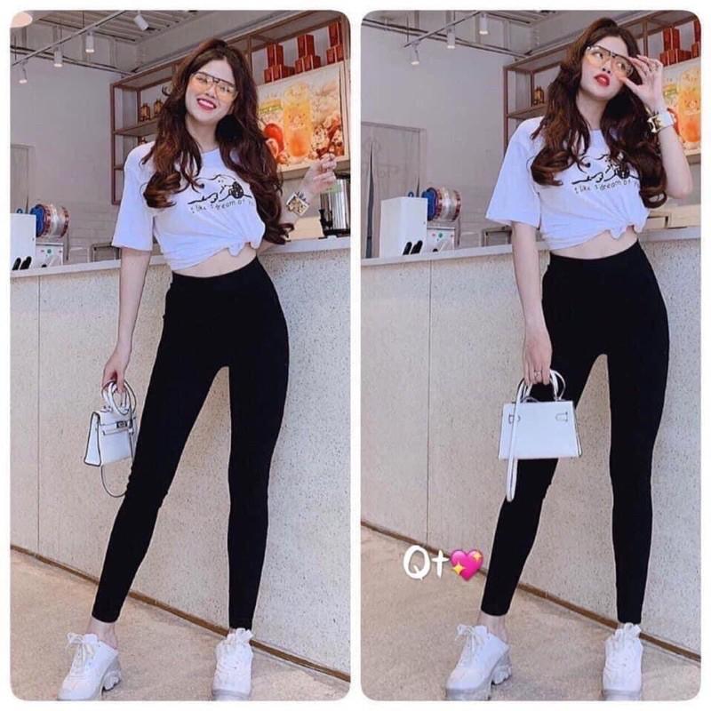 Quần legging nữ cạp cao dáng dài thể thao Rainbow cao cấp Quần legging thể thao nữ cạp cao dáng dài