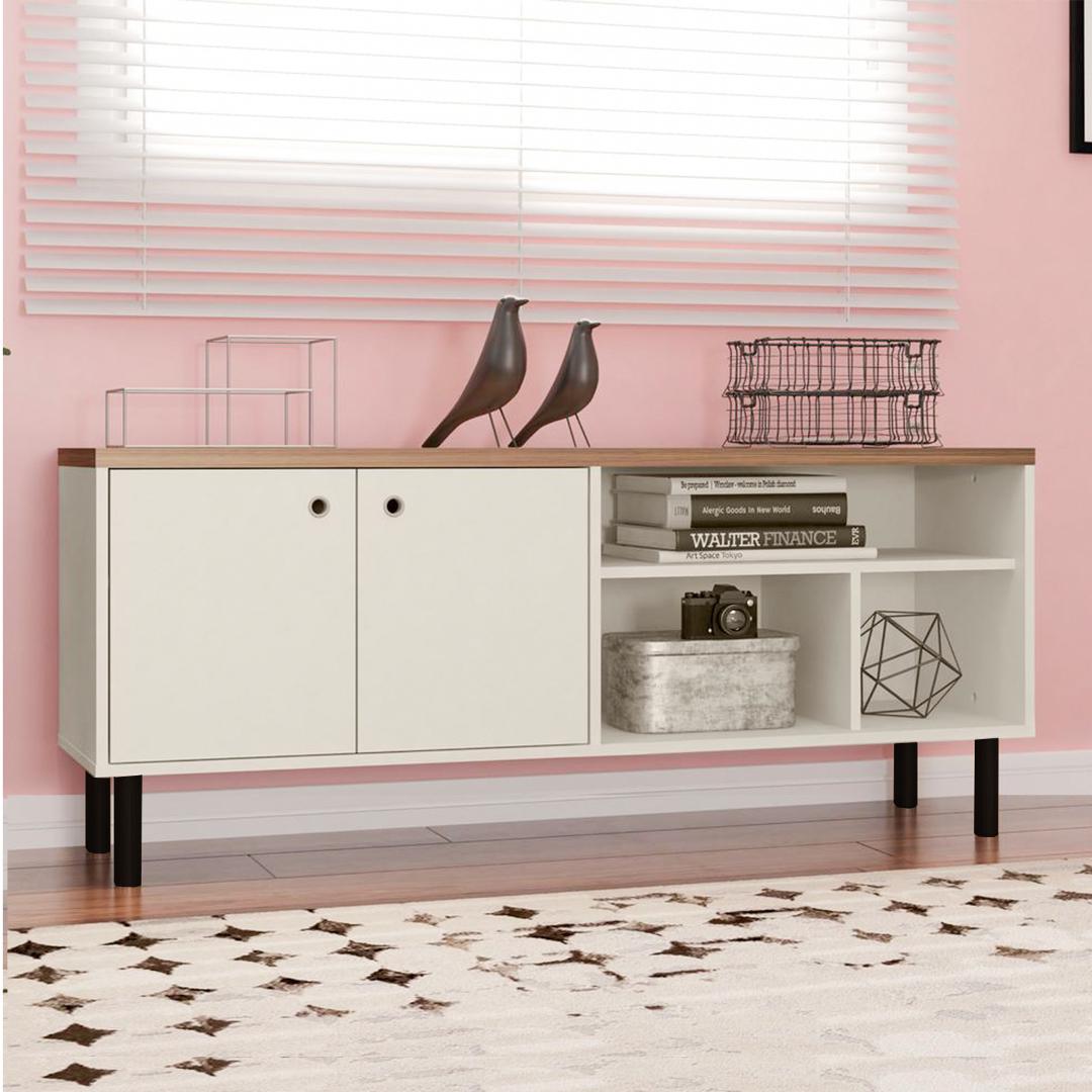 Kệ Tivi gỗ hiện đại SMLIFE Tenzing | Gỗ MDF dày 17mm chống ẩm | D150xR40xC62cm