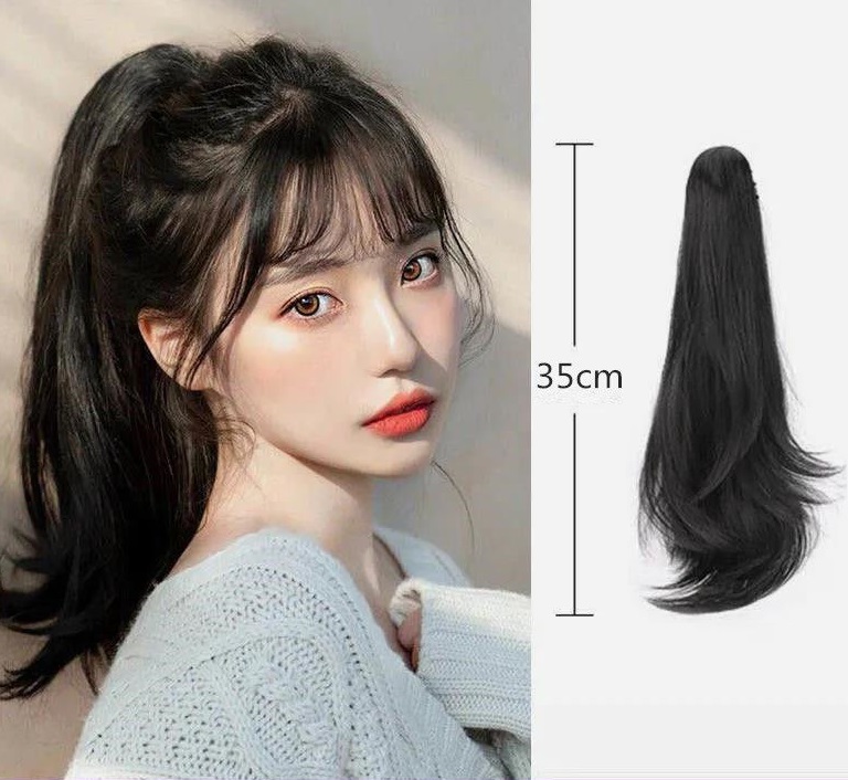 Ngoạm cụp đuôi lơi 35cm NG35 ️FREESHIP️ tóc giả ngoạm kẹp,ngoạm tóc giả