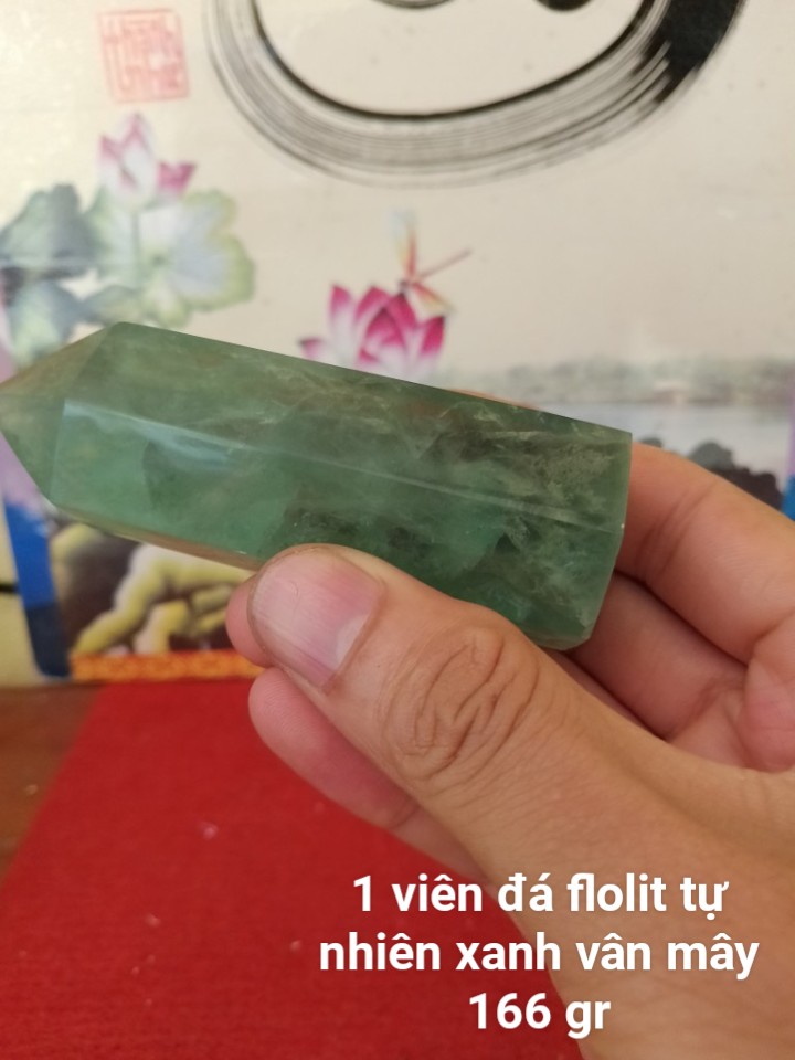 Trụ Đá Flourite Tự Nhiên Màu Xanh, Đá Thanh Tẩy Giúp Hỗ Trợ Reiki, Thiền Định, Sưu Tầm, Chặn Giấy