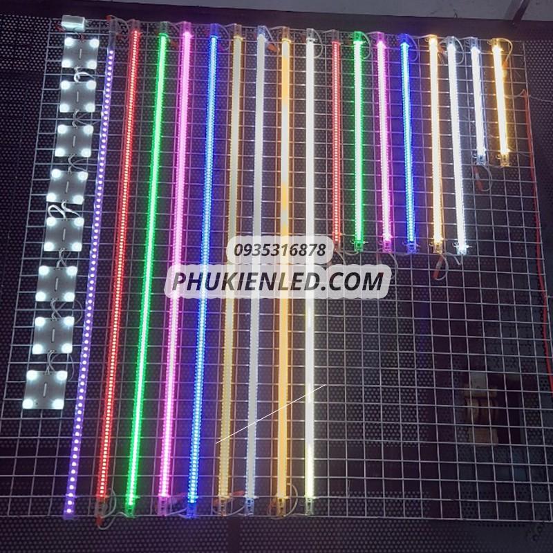 LED THANH NGUỒN 220V - ĐƠN SẮC - RGB ĐỔI MÀU - LED THANH COB