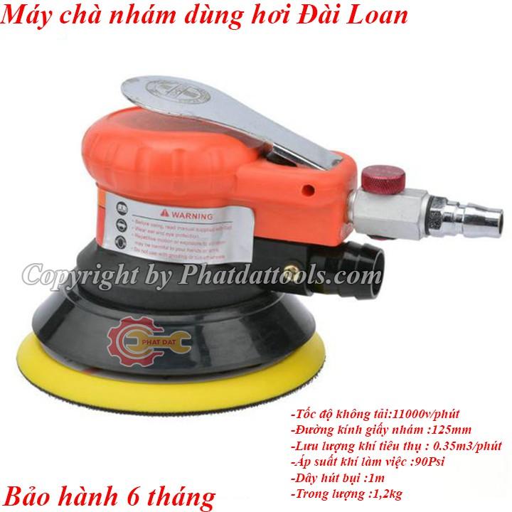 Máy chà nhám dùng hơi YUNICA 8402-Máy xoa khí nén Đài Loan-Đường kính giấy 125mm-Bảo hành 6 tháng