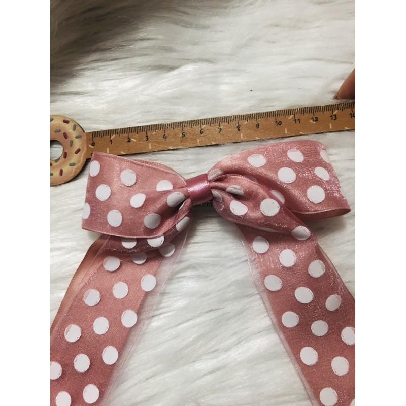 Kẹp tóc nơ. KT 12 x 15cm. Có 2 kiểu