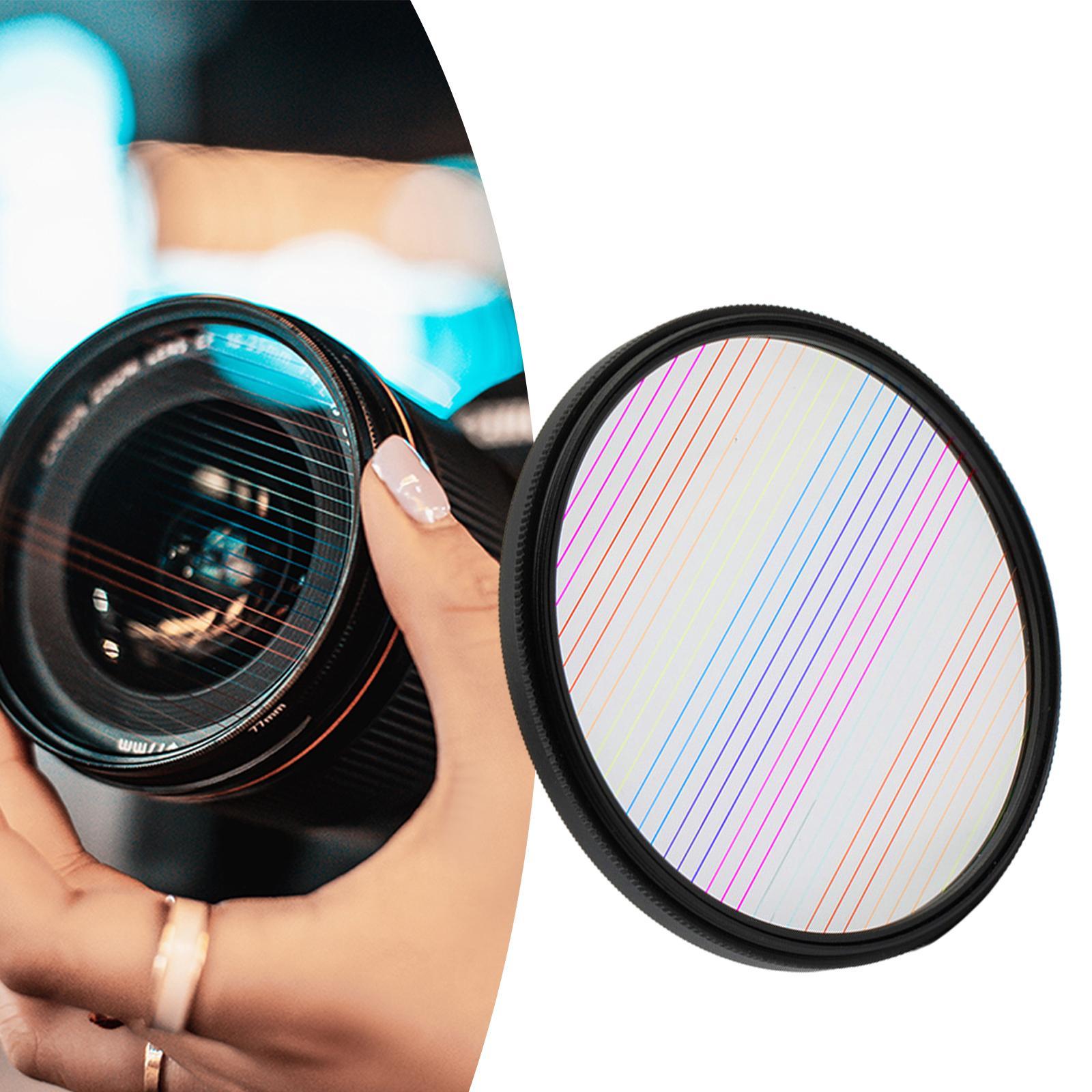 2pcs Streak Filter Special Effects Filter Camera Accessories 77mm Streak