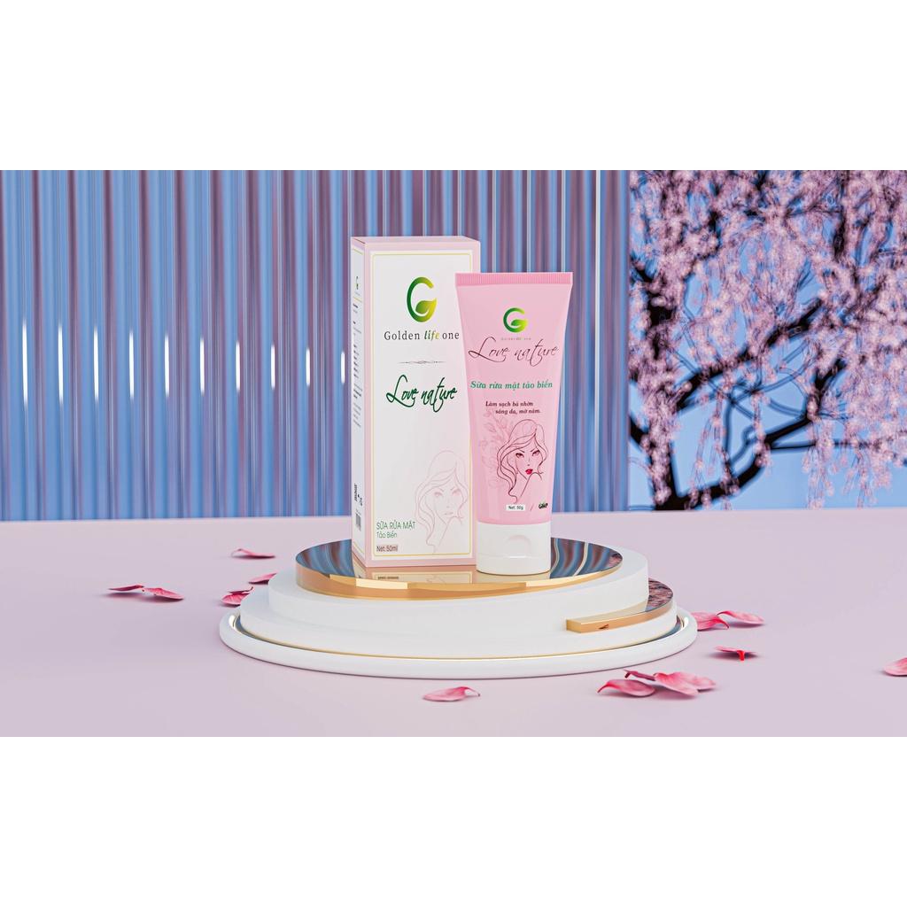 Combo Sữa Rửa Mặt Love Nature 50ML + Tẩy Tế Bào Chết Love Nature 100ML Muối Hồng Himalaya