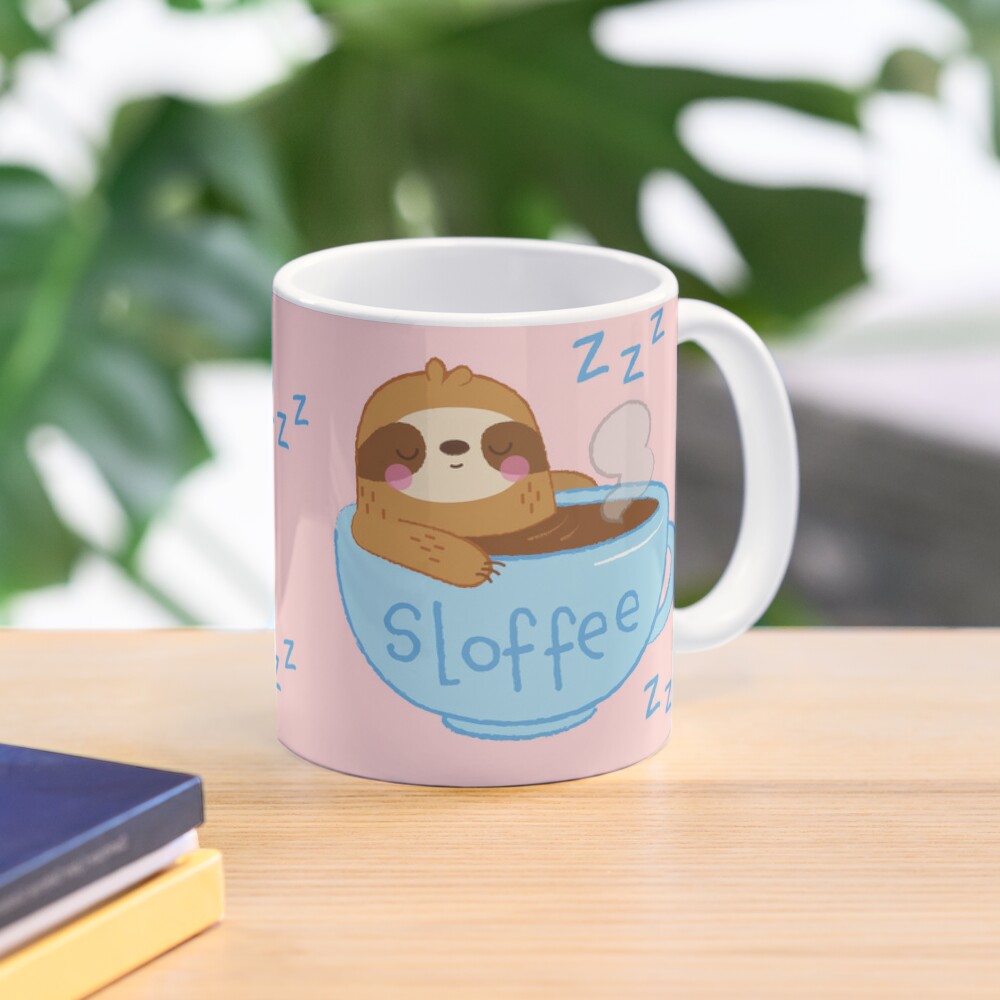 Cốc uống trà coffee sloth sloffee