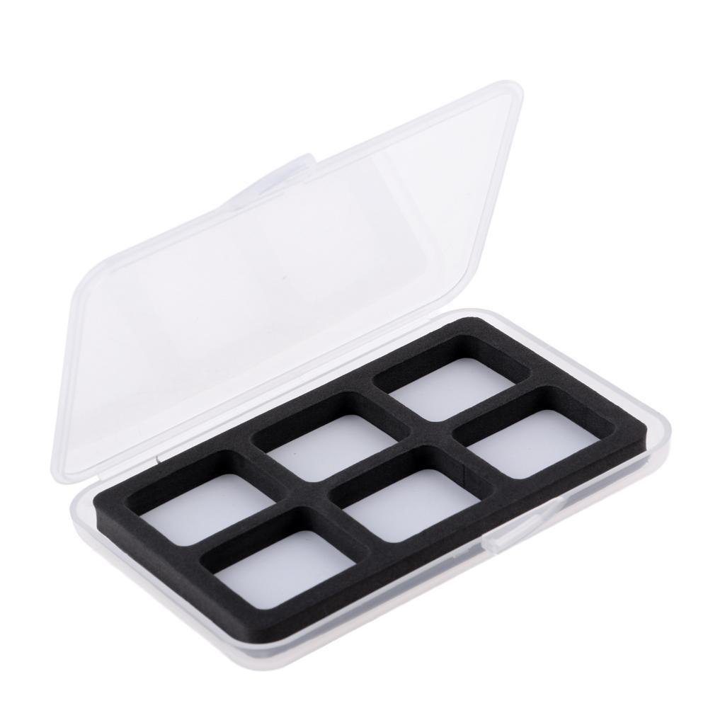 6 Compartments Waterproof Fly Fishing Box Easy Grip Foam Insert Tackle Box