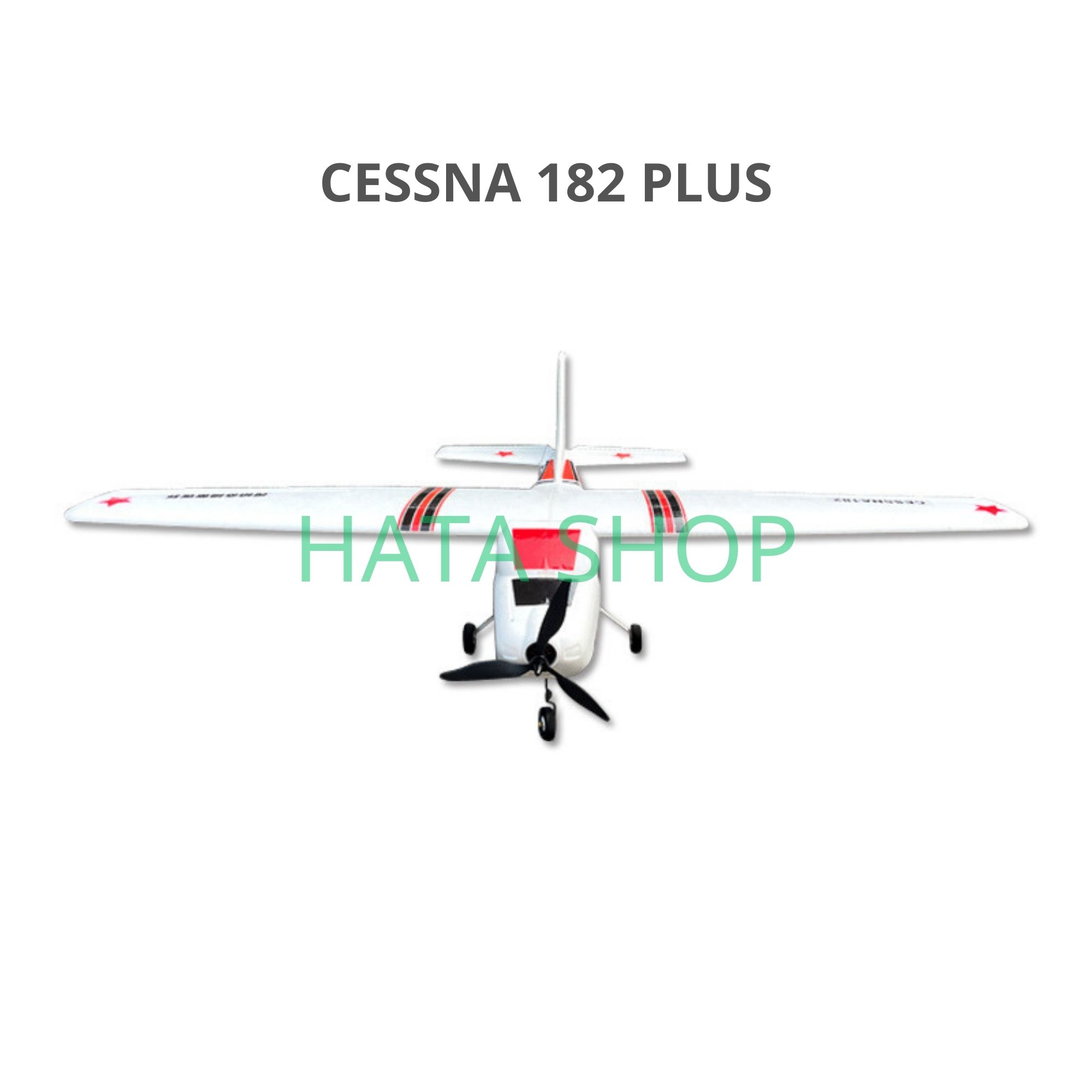 [Mẫu Mới] Máy Bay Cánh Bằng Cessna 182 Plus Sải Cánh Dài 1m2 Size Lớn Chống Rơi Vỡ Chất Liệu EPO