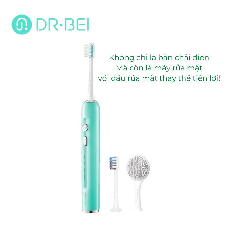 Bàn Chải Điện Dr Bei E5 Rung Sonic Làm Trắng Răng  Massage Rửa Mặt