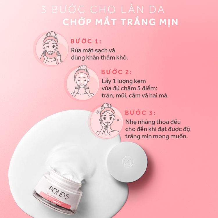 Combo 2 Kem Sữa Dưỡng Trắng Nâng Tông Pond'S White Beauty 50g