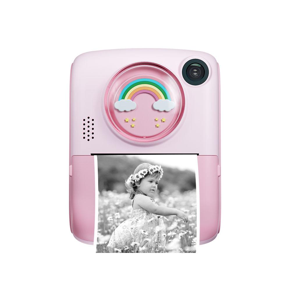 Phong cách mới nhất dành cho trẻ em mới in Polaroid máy ảnh hoạt hình kỹ thuật số độ nét cao hẹn giờ chụp ảnh ống kính kép chơi máy ảnh