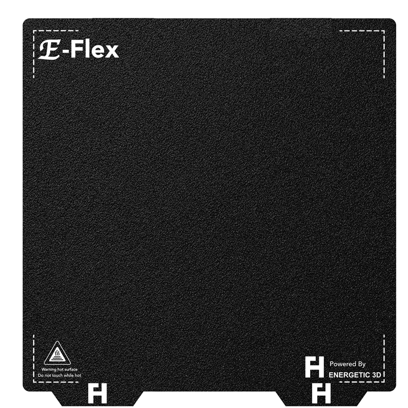 ENERGETIC PEI Build Flexplate120x120/300x300/355x355mm Nâng cấp Tấm thép lò xo PEI Pro có kết cấu hai mặt màu đen cho Voron