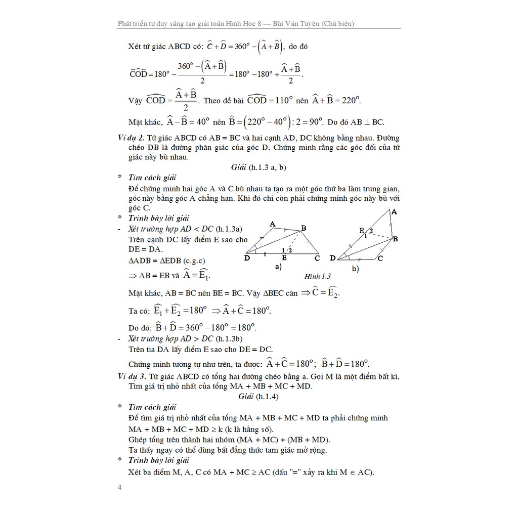 Sách - Phát Triển Tư Duy Sáng Tạo Trong Giải Toán Hình Học 8