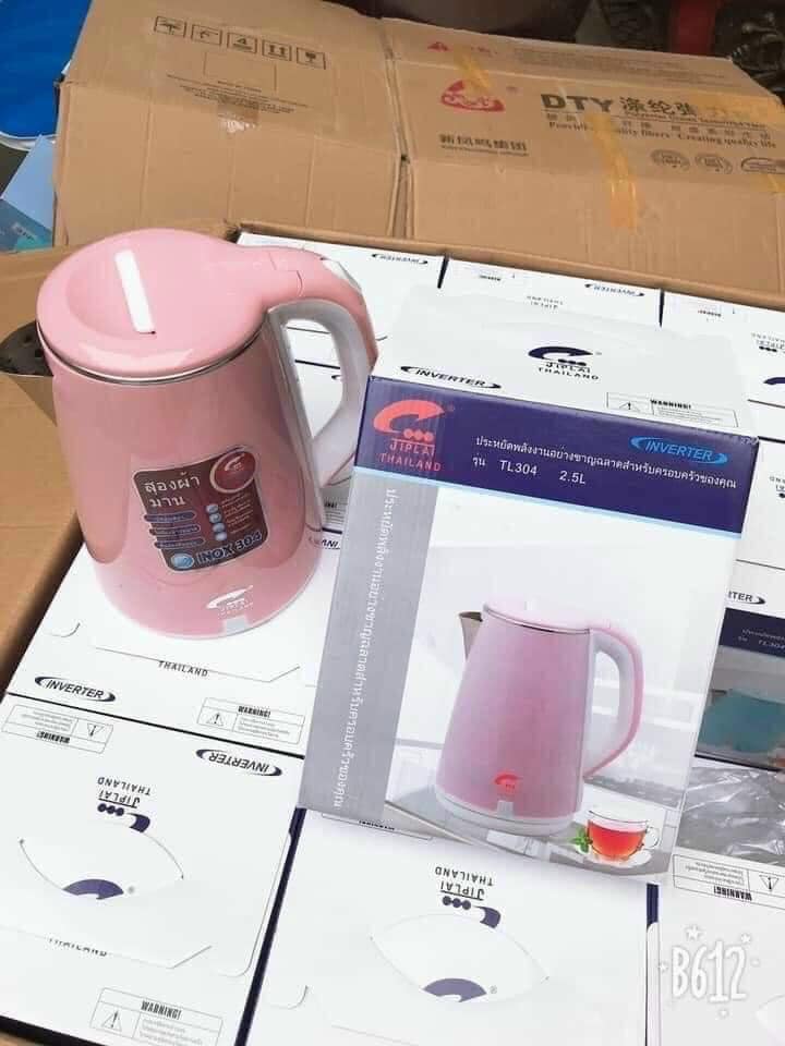 ẤM SIÊU TỐC THÁI LAN 2 LỚP 2,5 LÍT CAO CẤP - HÀNG NHẬP KHẨU