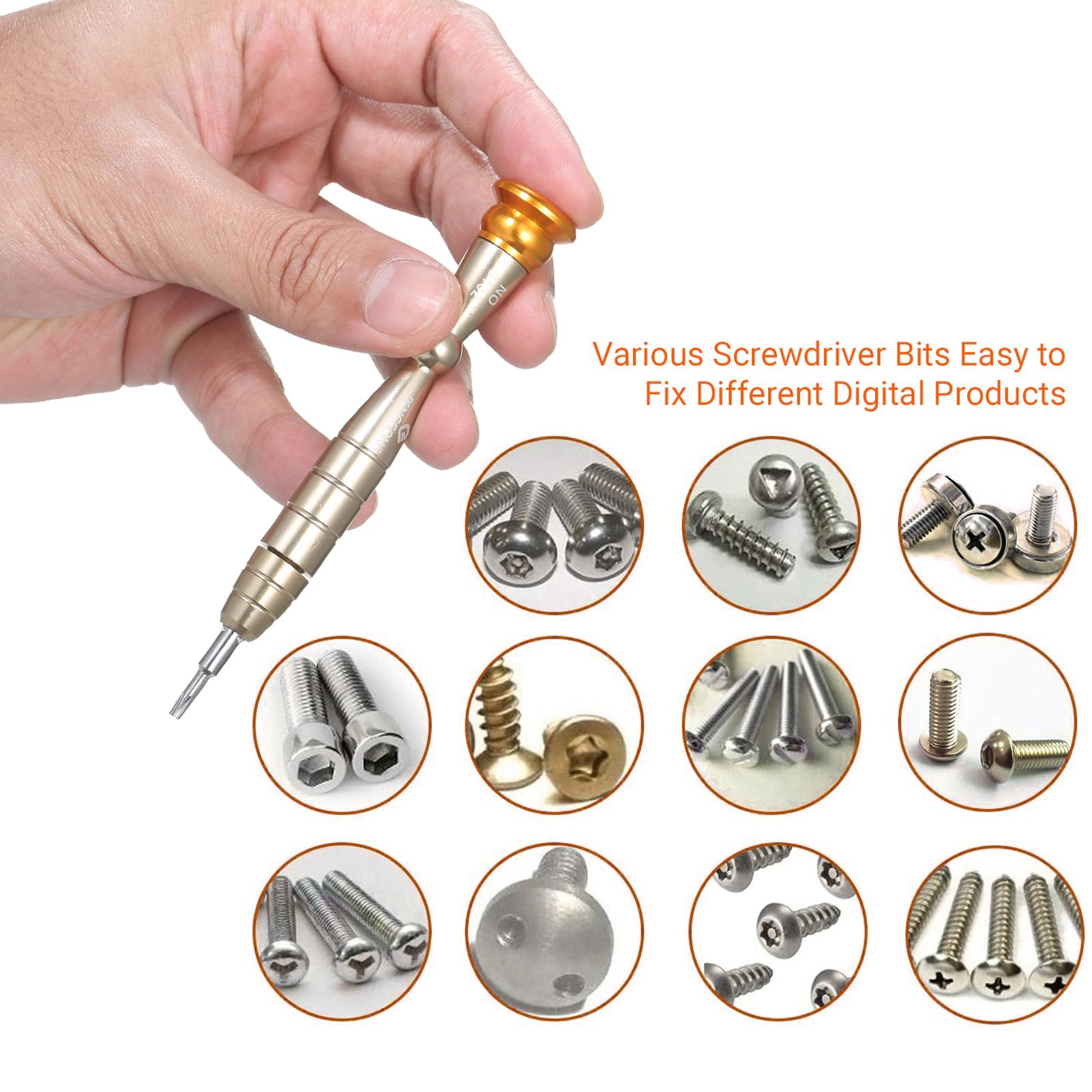 16 In 1 Precision Screwdriver Set with 12 Bits Mini Driver Kit Professional Electronics Repair Tool Kit for Repair Phone