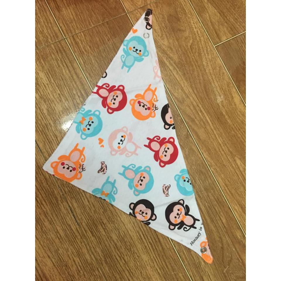 Set 5 Khăn cotton quàng cổ cho bé
